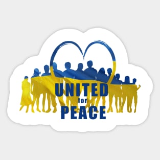 United for Peace, Stand with Ukraine Sticker